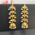 Long hanging Kundan Jhumka