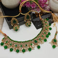 Polky Style necklace with jhumka