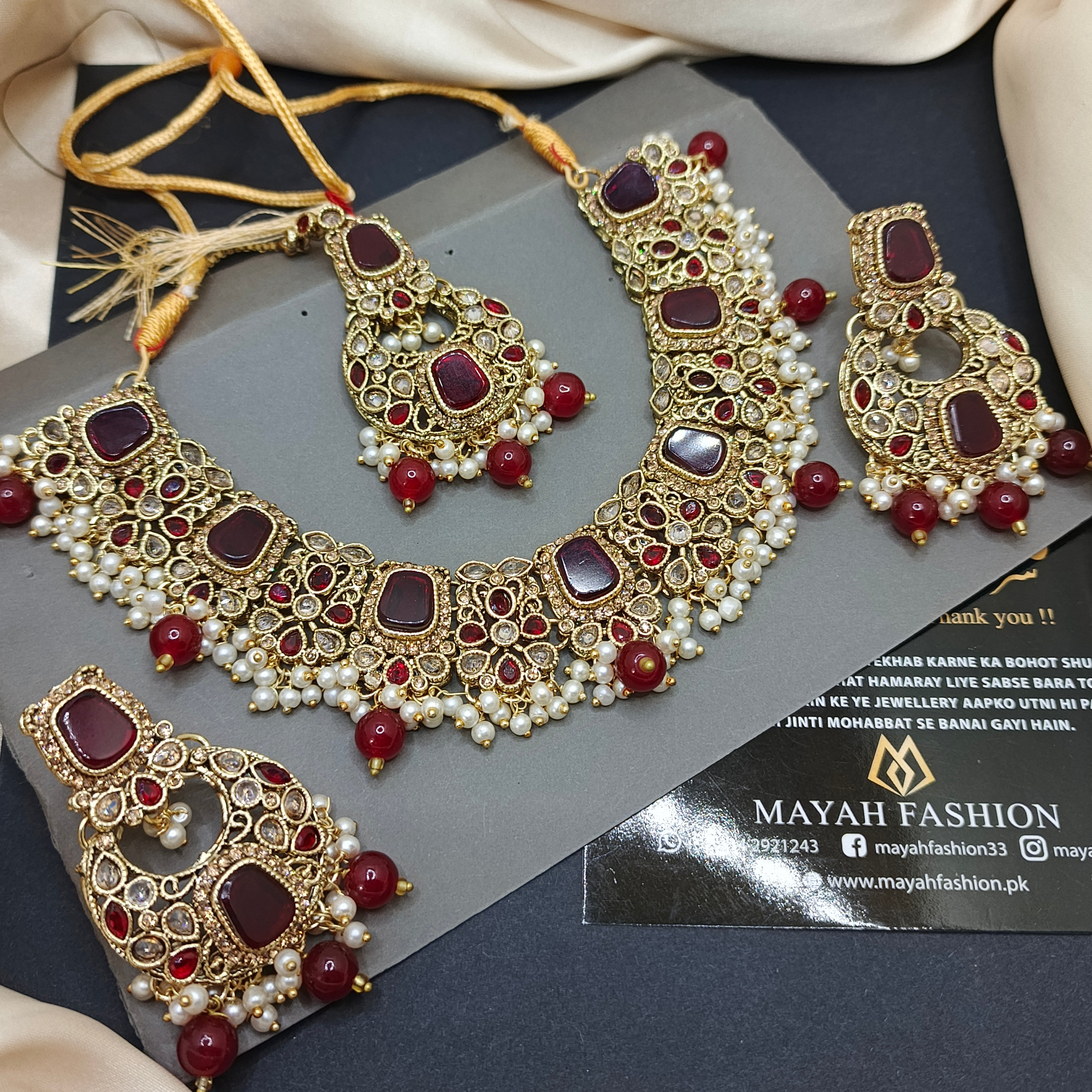 Polky Style jewellery set