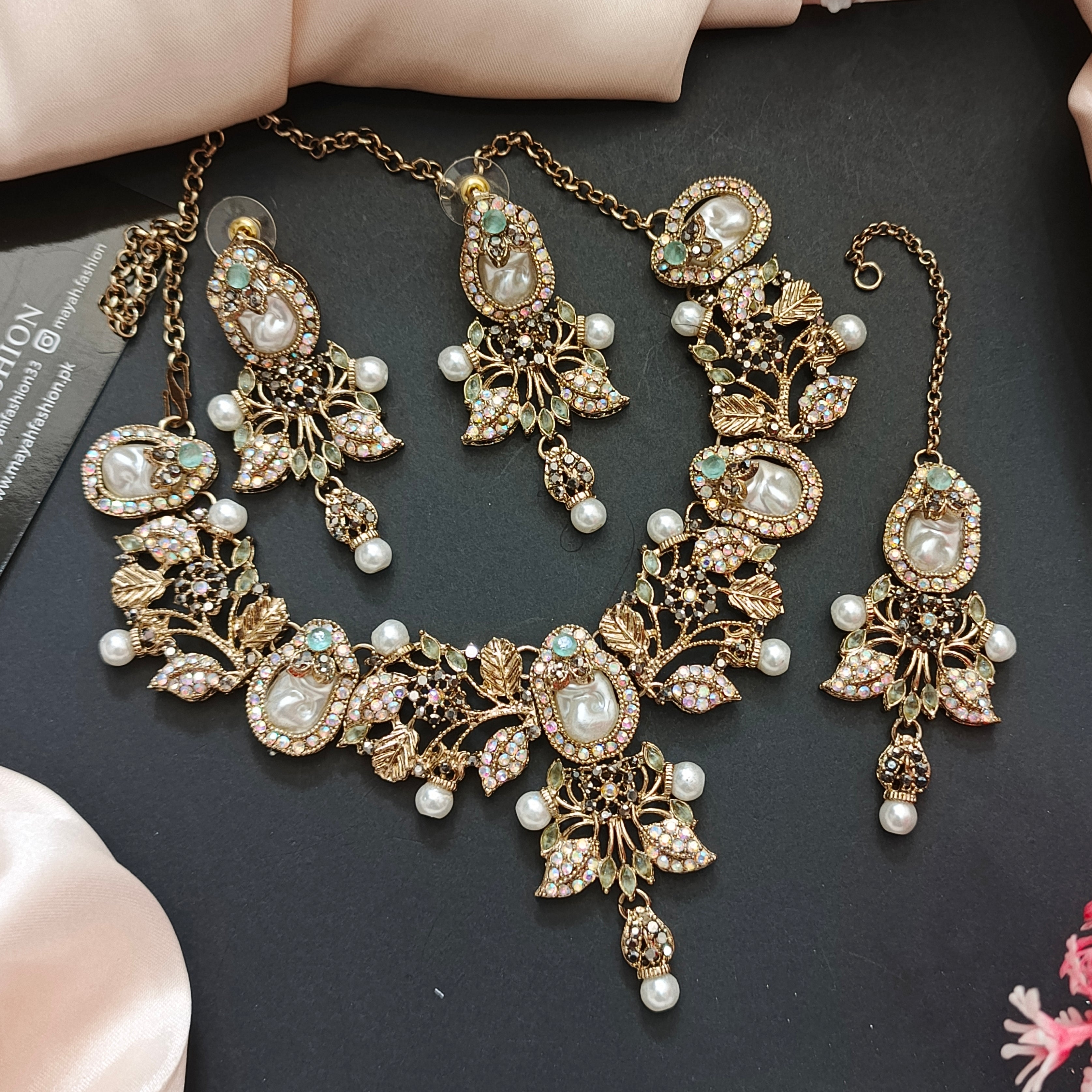 Turkish MotherPearls Jewellery Set