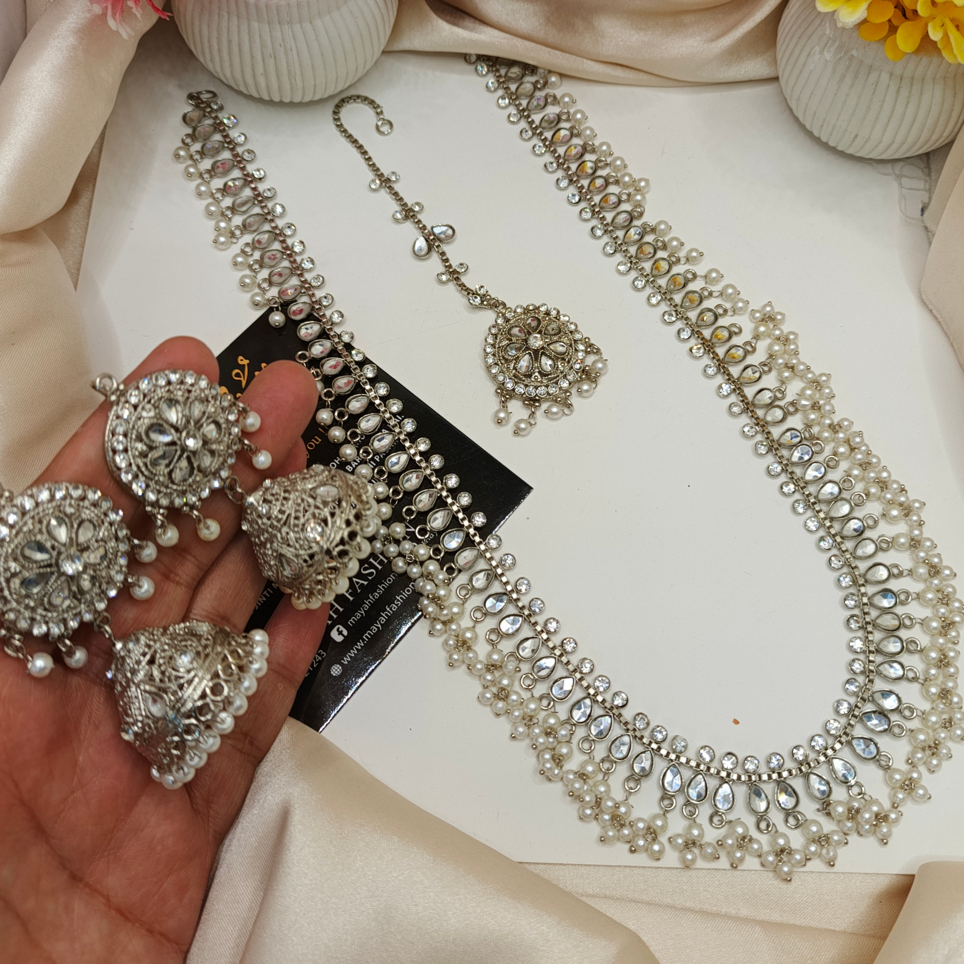 Kundan Mala with Jhumka
