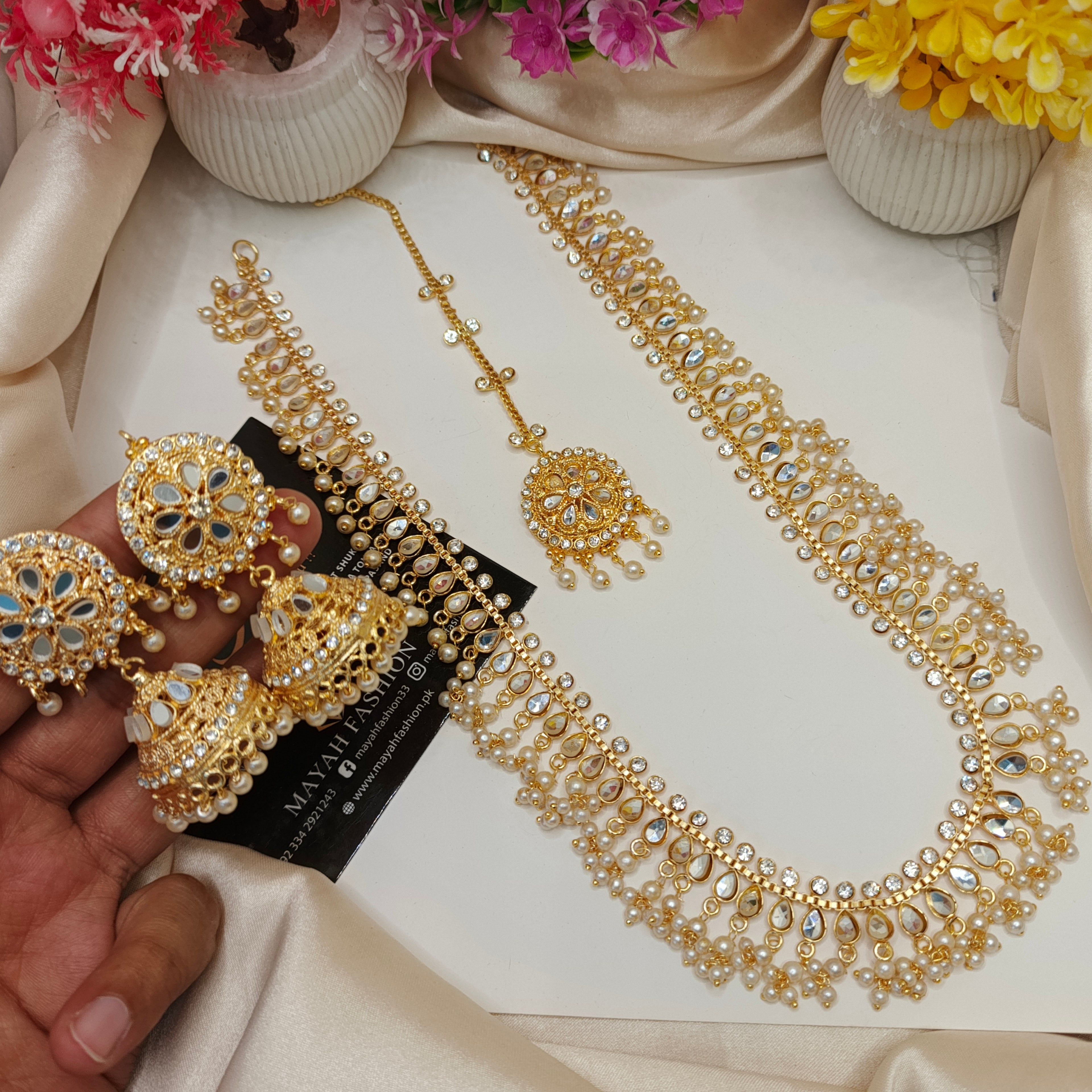 Kundan Mala with Jhumka