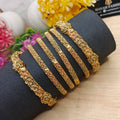 Set of 6 flower Bangles