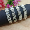 Set of 4 bangles(silver)