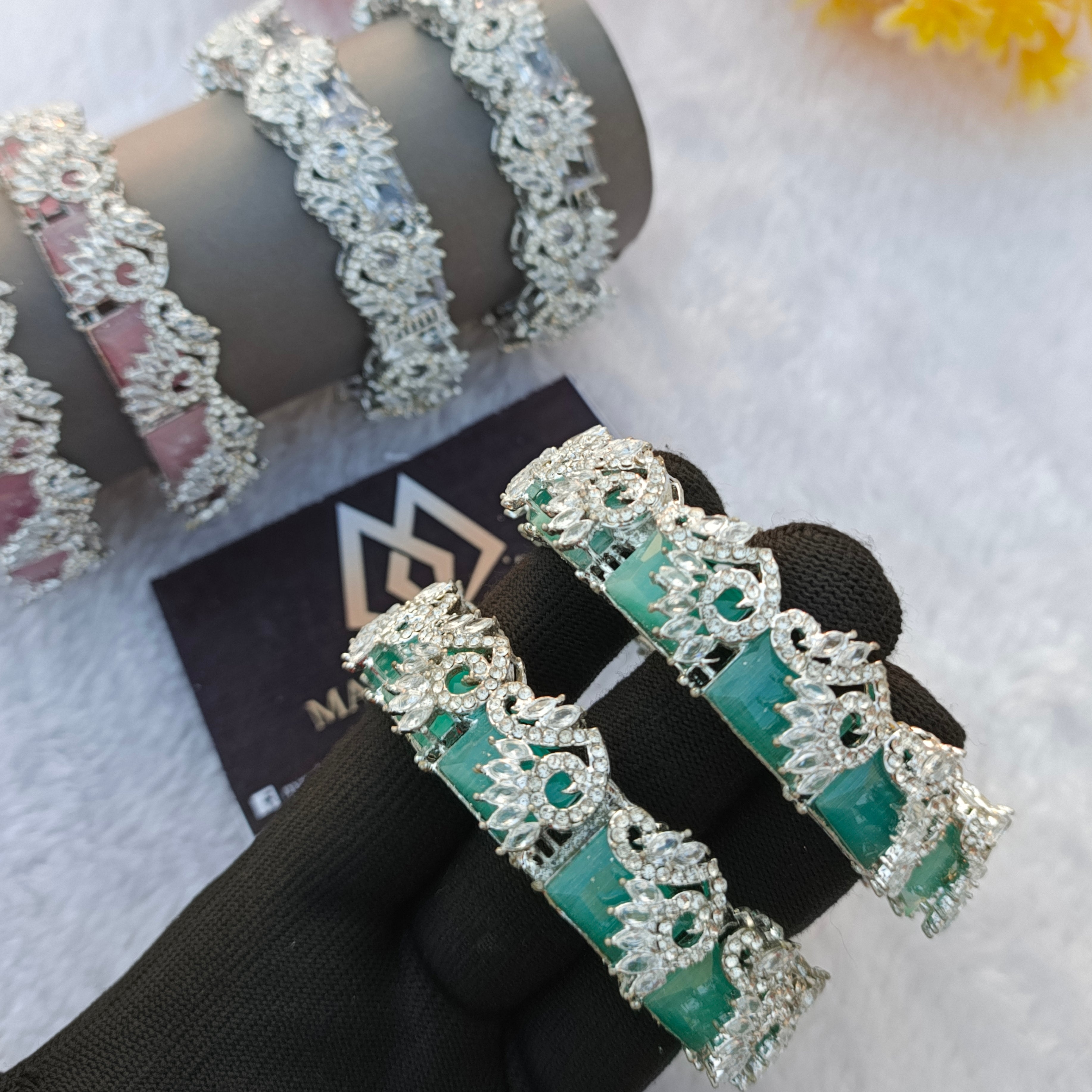 Fancy stone work Bangles