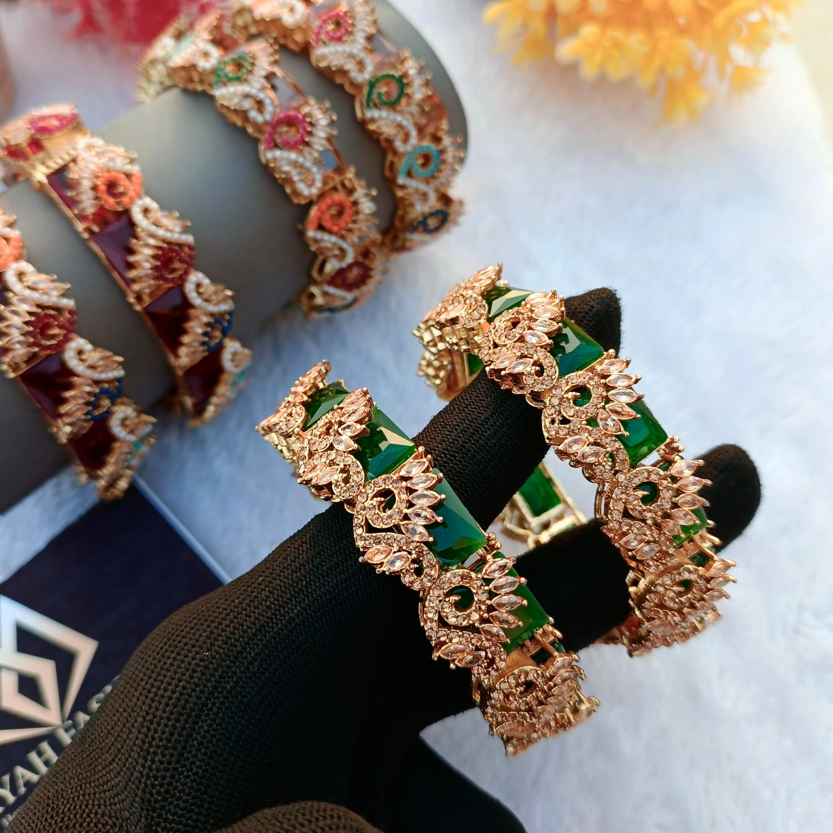 Fancy stone work Bangles