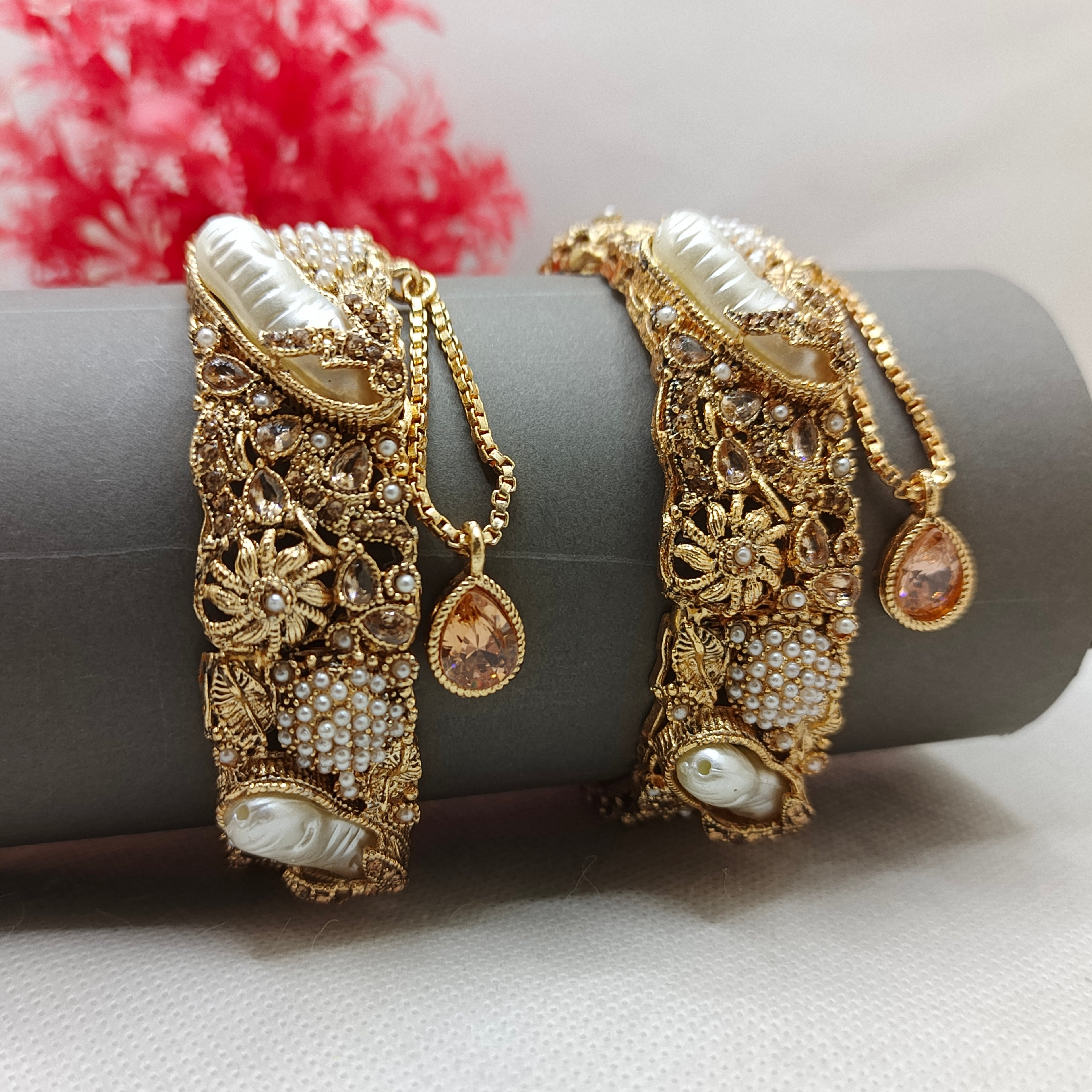 Motherpearls openable Bangles