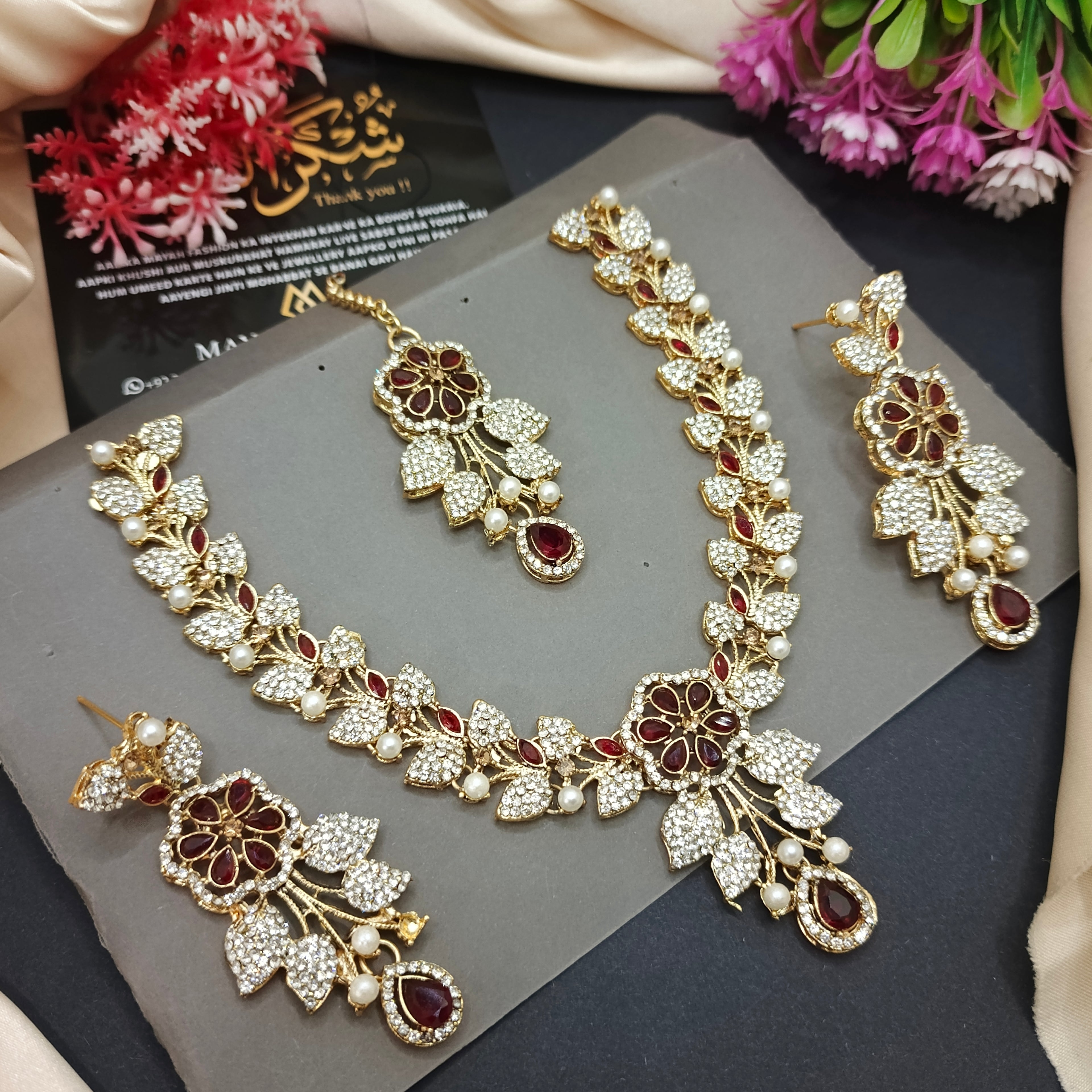 Flower Style necklace Set