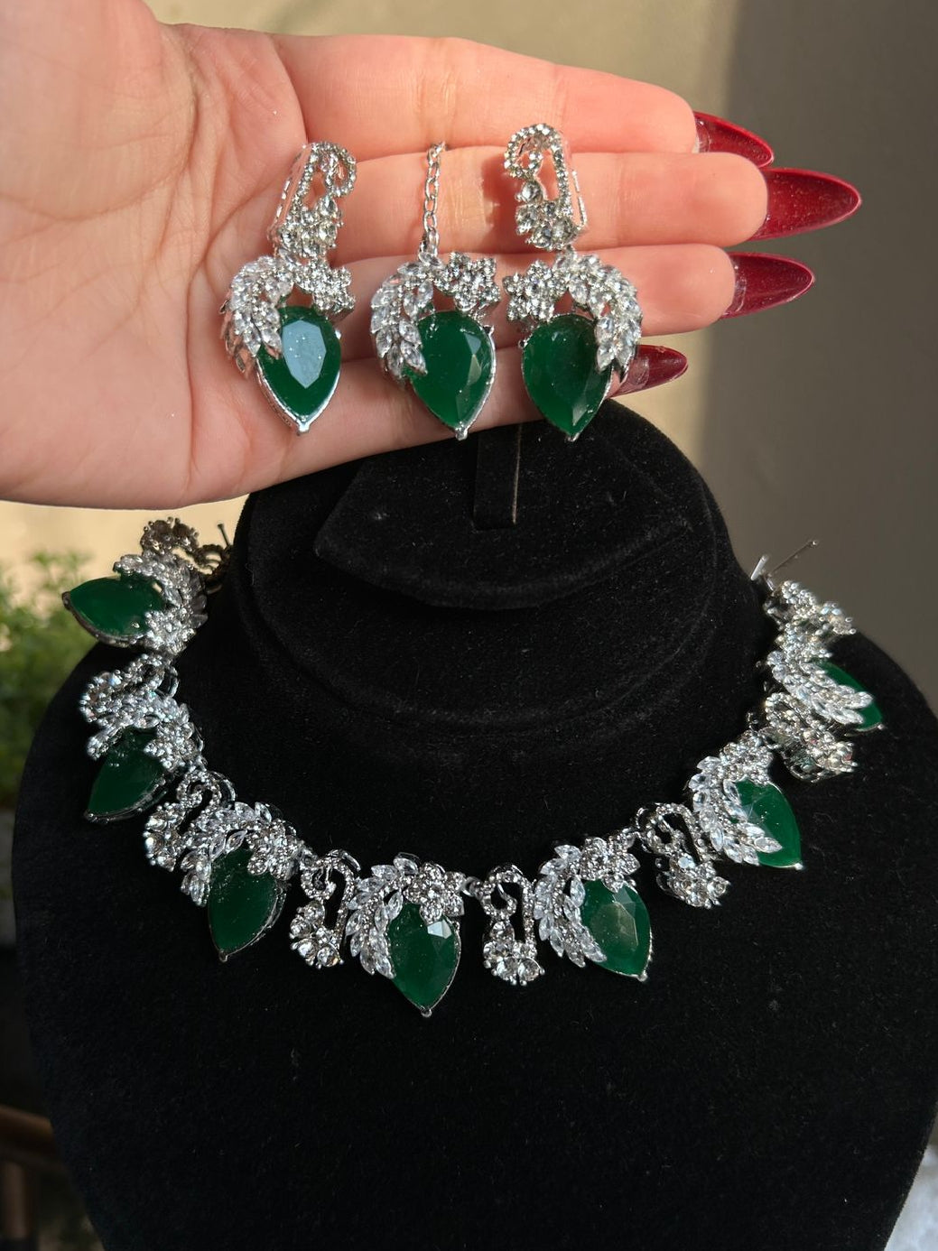 Full zircon Necklace Set