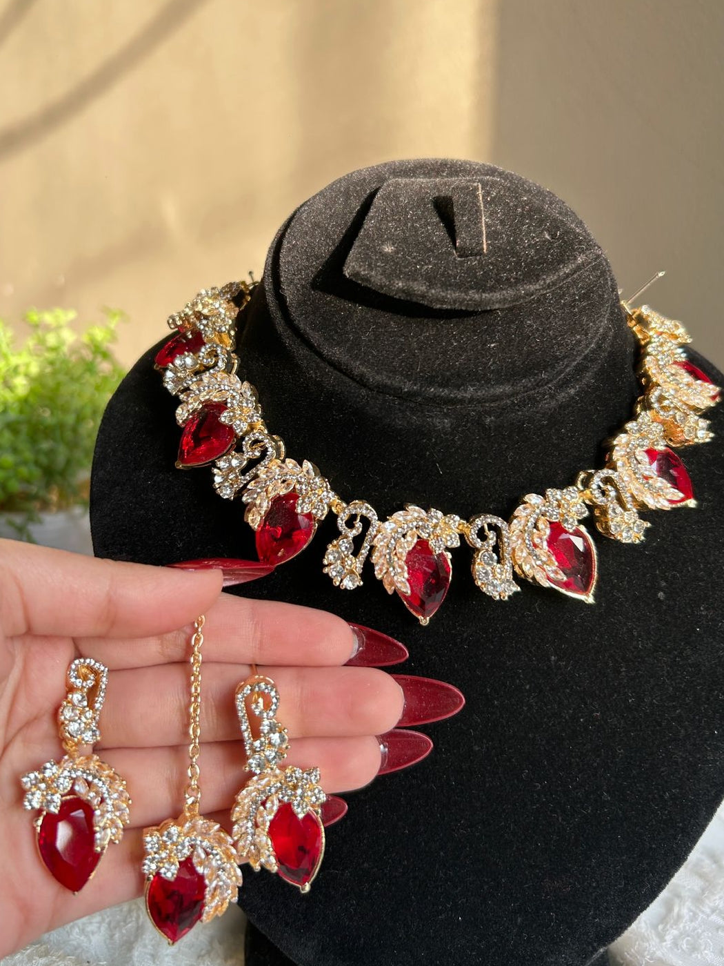 Full zircon Necklace Set
