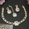 A.D replica jewellery set (golden)