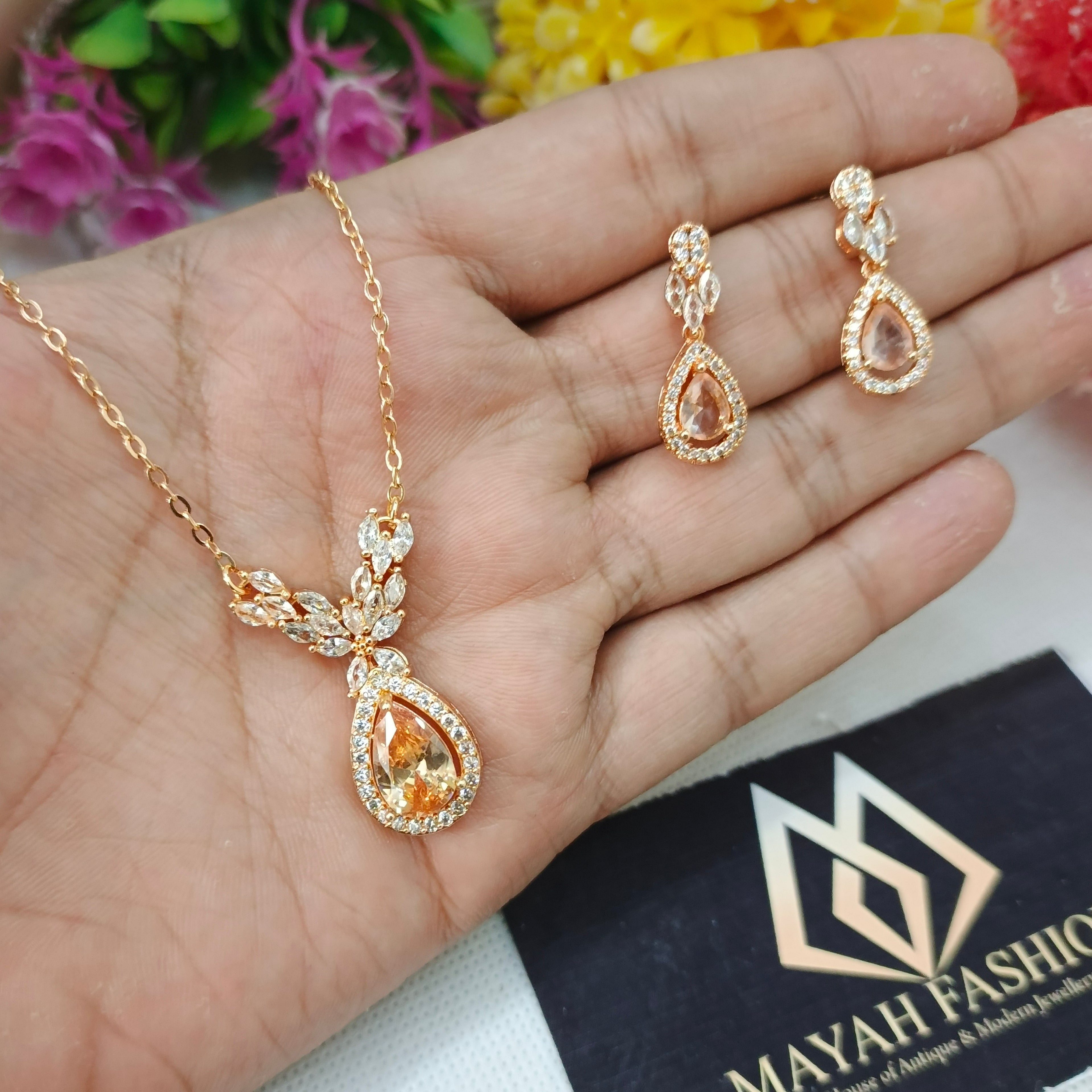 Champagne Locket Set