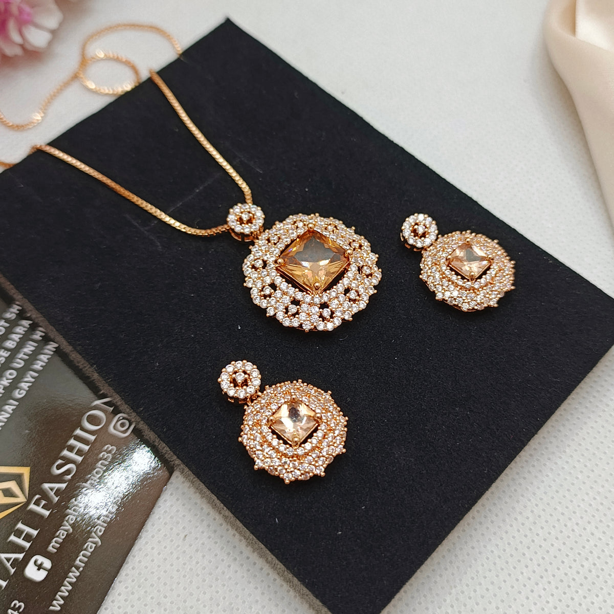 Premium Zircon Locket Sets