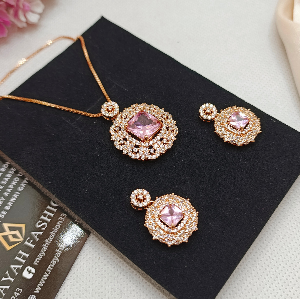 Premium Zircon Locket Sets