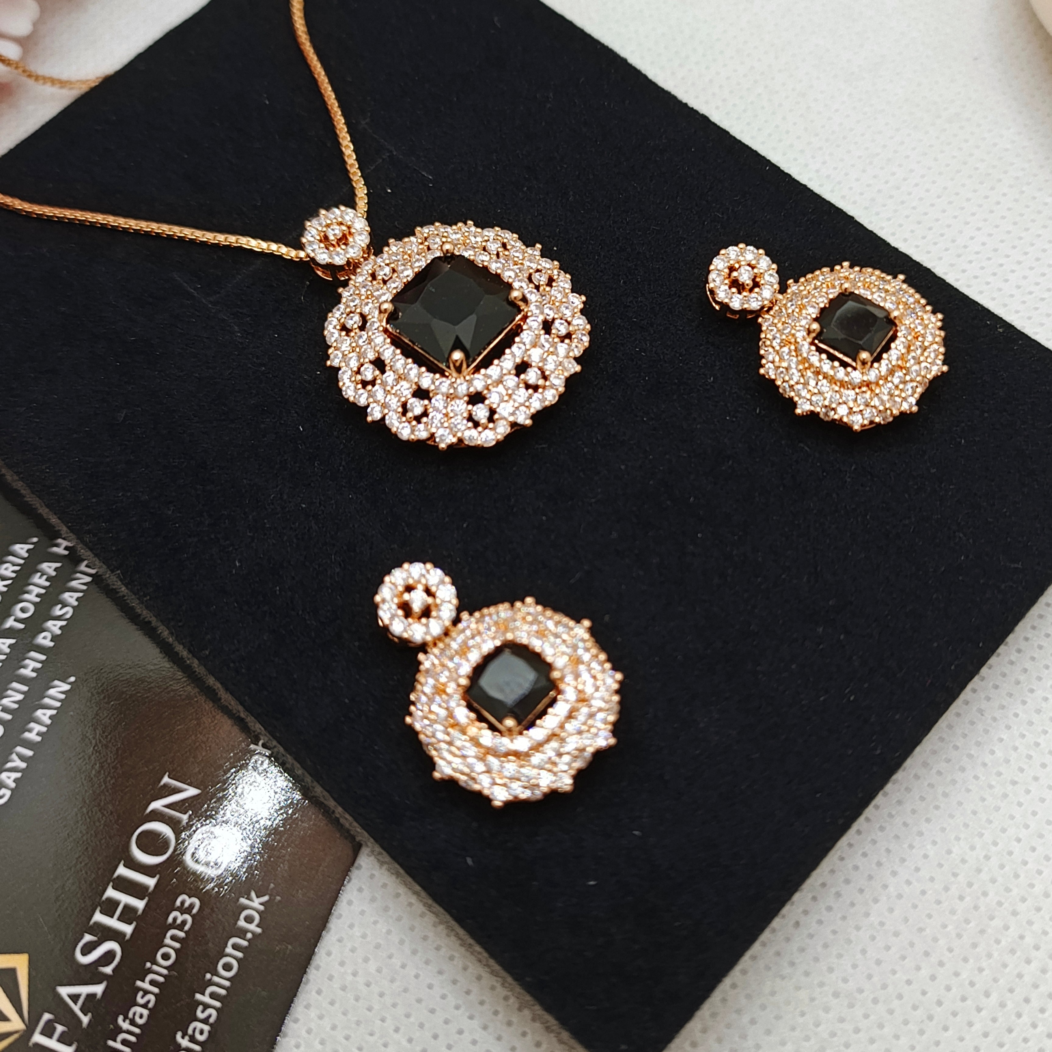 Premium Zircon Locket Sets