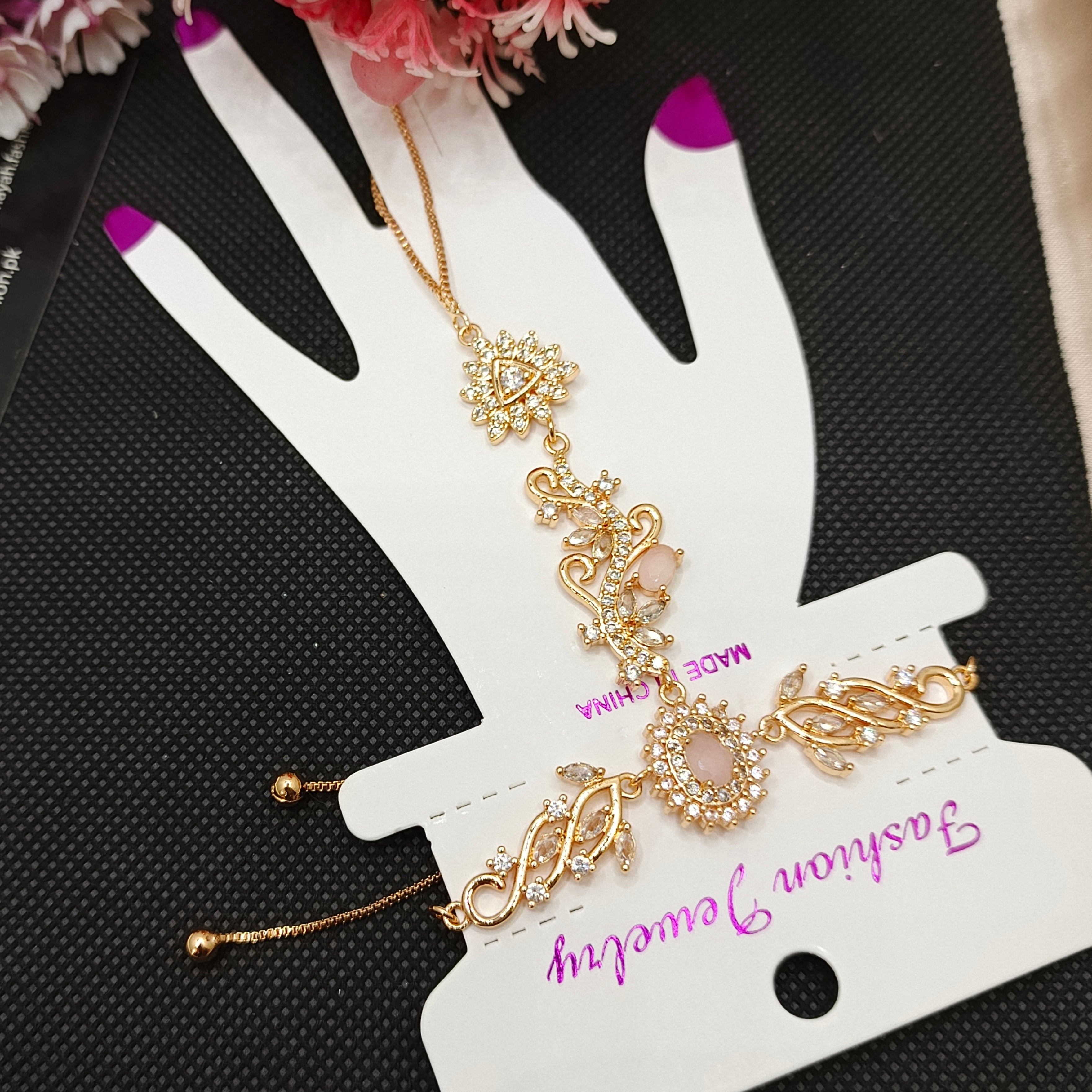 Premium Jarao zircon Ring bracelet