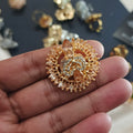 Adjustable zircon rings #02