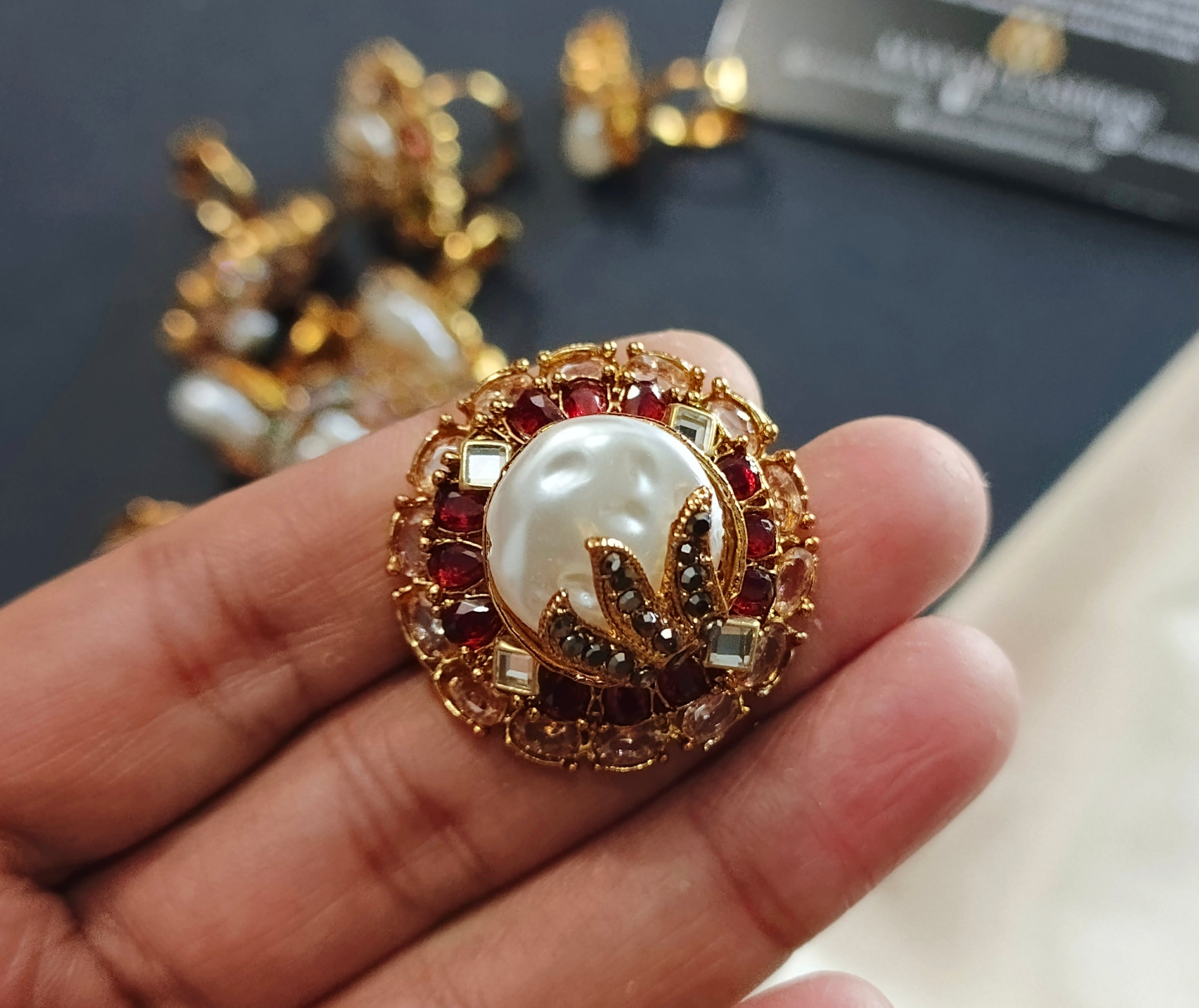 Turkish MotherPearls Rings #029