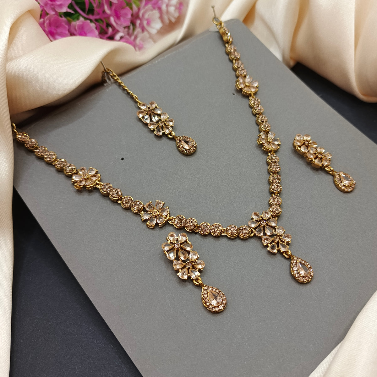 Simple style zircon Set