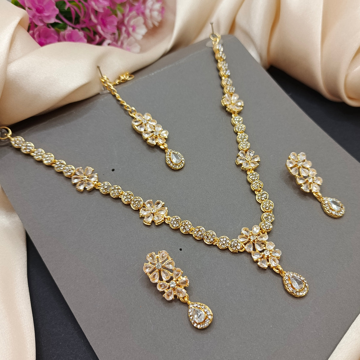 Simple style zircon Set