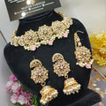 New Design Chokar Set with Jhumka And teeka