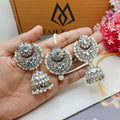 Premium Kundan Bali Jhumka with Teeka