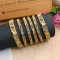 Set of 6Gold Look Bangles(size 2.6)