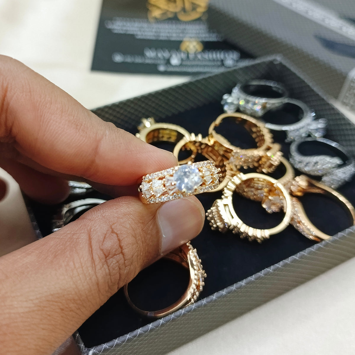Premium Zircon Rings #033 adjustable sizes