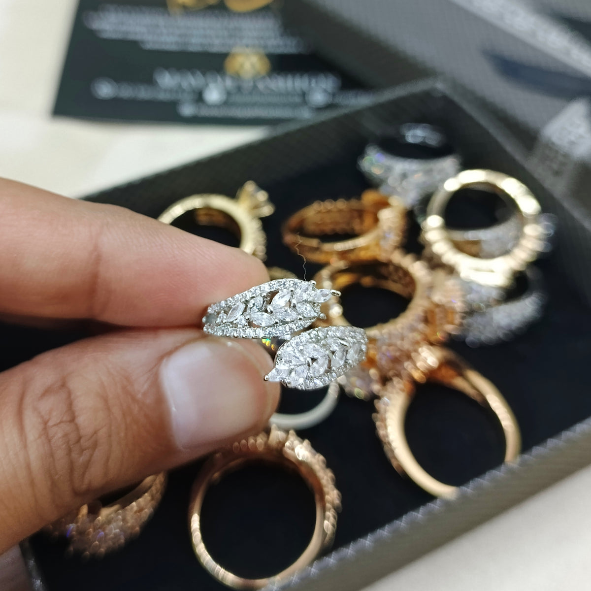 Premium Zircon Rings (adjustable sizes)