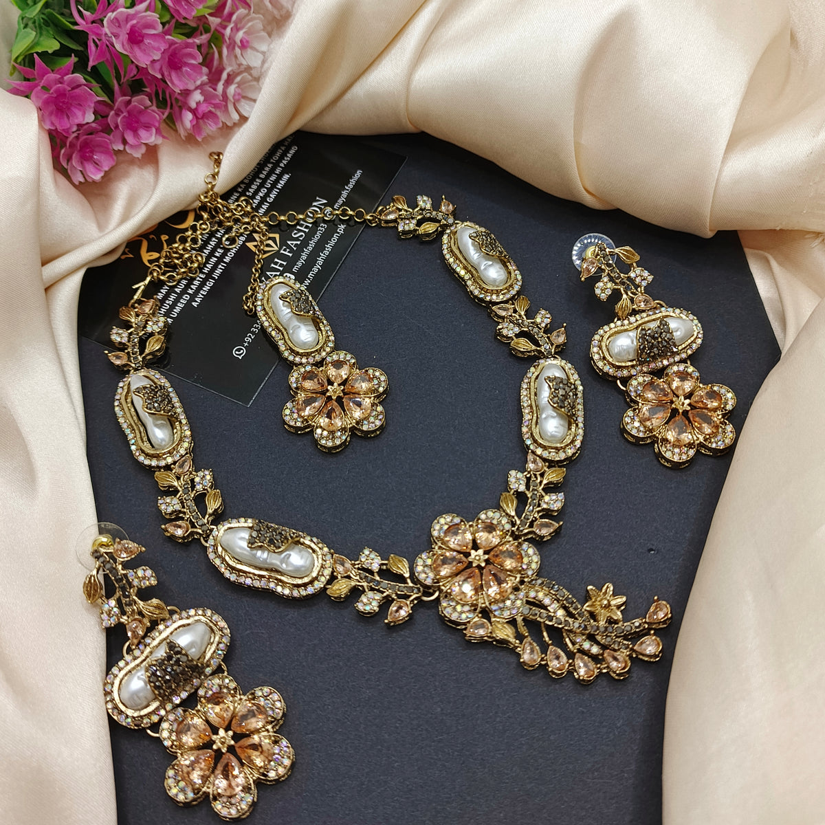 Mother of pearls Turkish Jewellery Set
