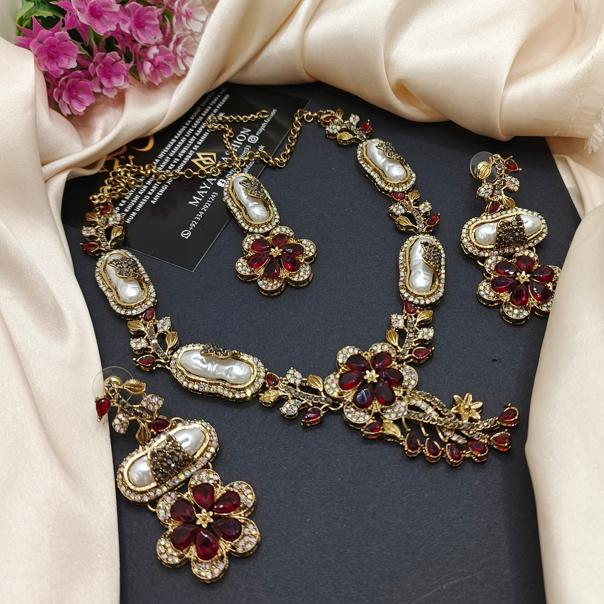 Mother of pearls Turkish Jewellery Set