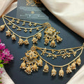 Peacock Style Earrings with Sahare