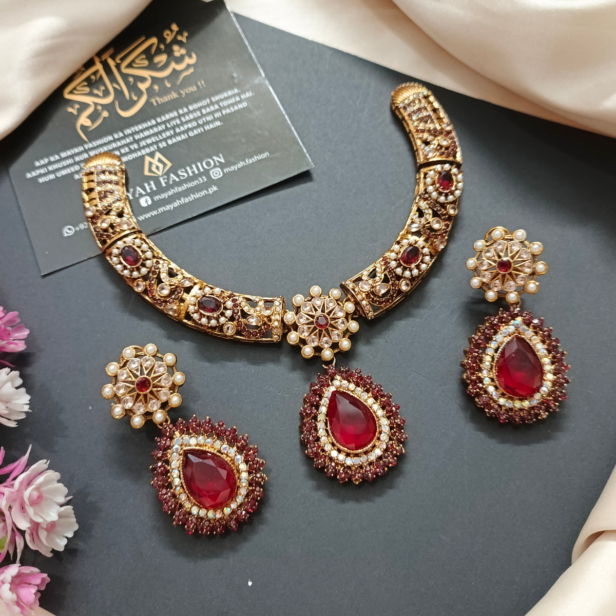 Real Stones jewellery Set