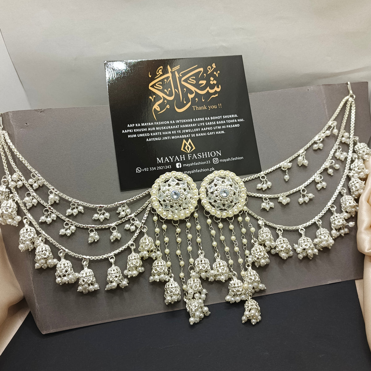 Silver Polish Bahubali sahare Earrings