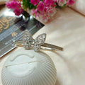 Openable butterfly Zircon bracelet (silver)