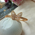 Openable butterfly Zircon bracelet (Golden)