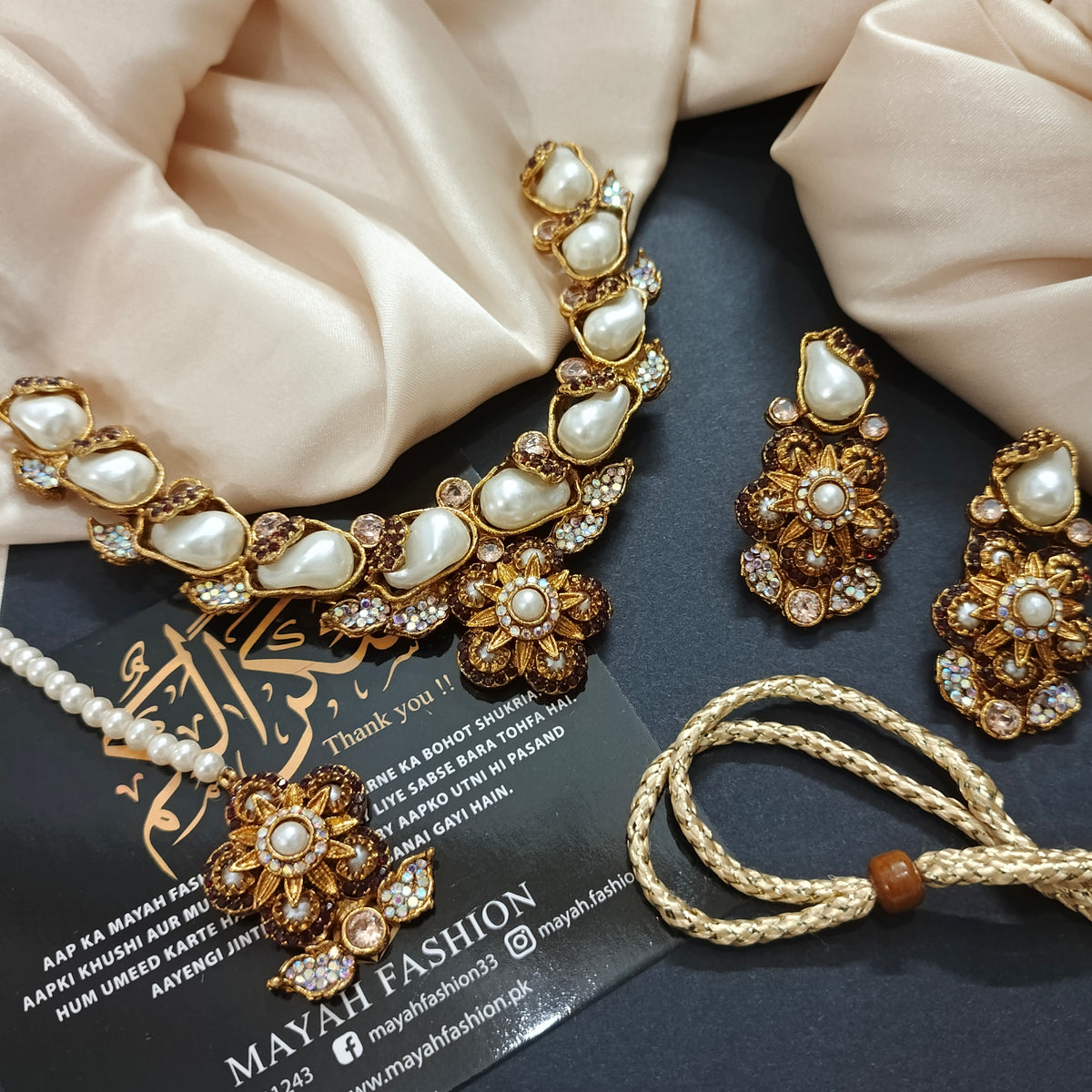 Turkish MotherPearls Jewellery Set