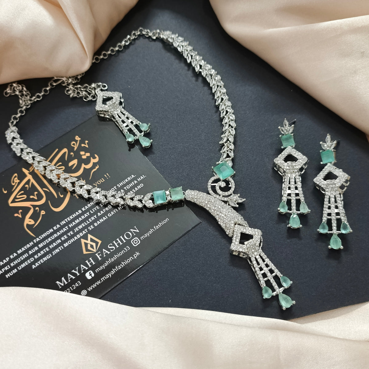 Ad Zircon Jewellery Set