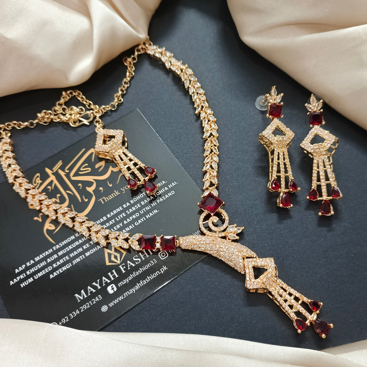 Ad Zircon Jewellery Set