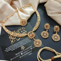 AD zircon necklace with pendant look
