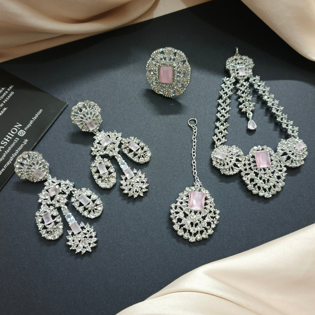 Earrings,teeka,jhoomar,ring set
