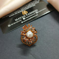 Adjustable zircon Ring #1203