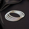 Set of 4 zircon Bangles size 2.10