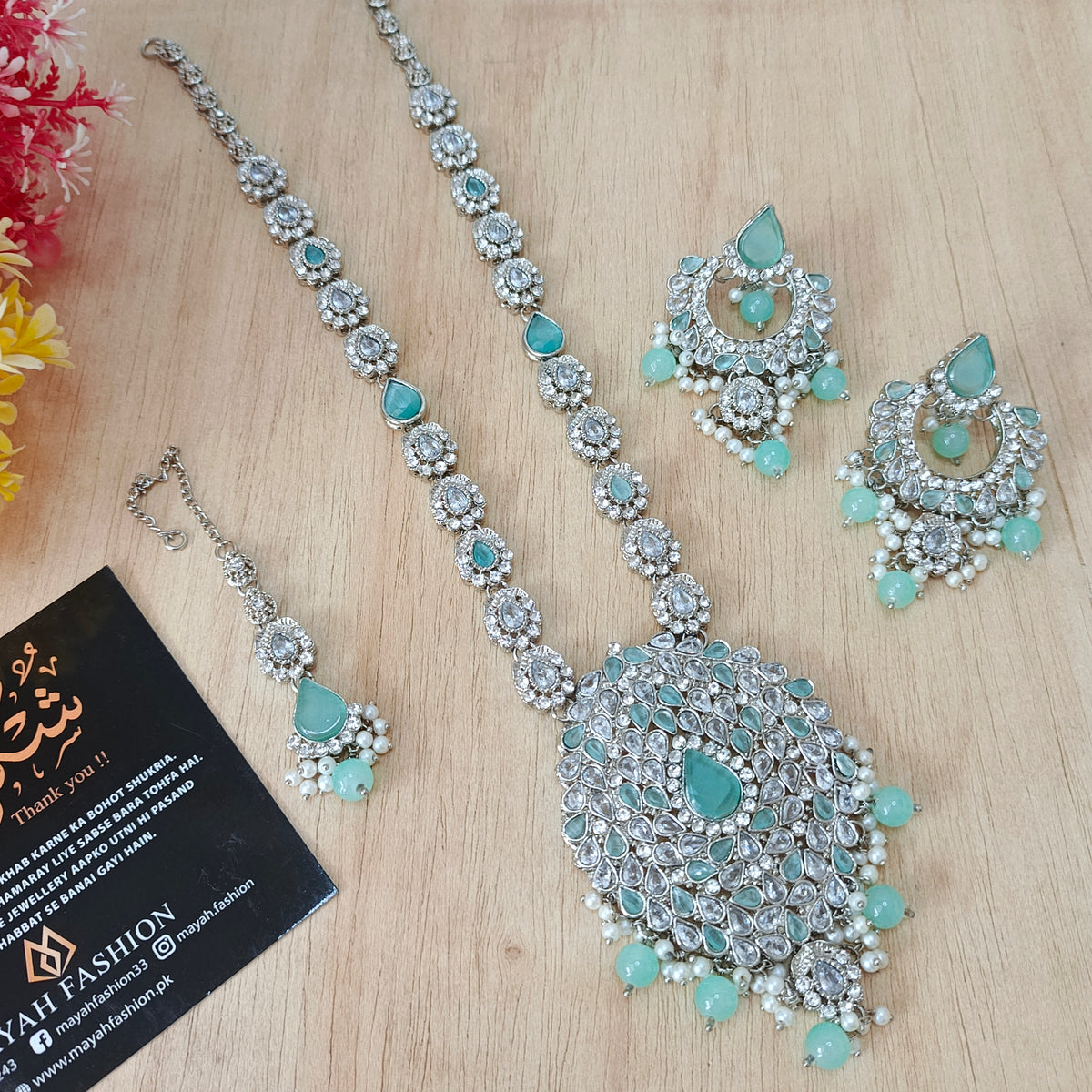 Pendant Set with Long Mala