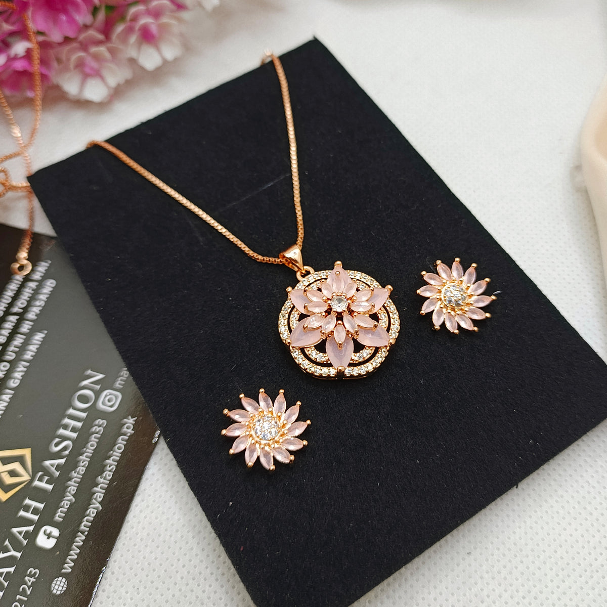 Dual Flower locket set