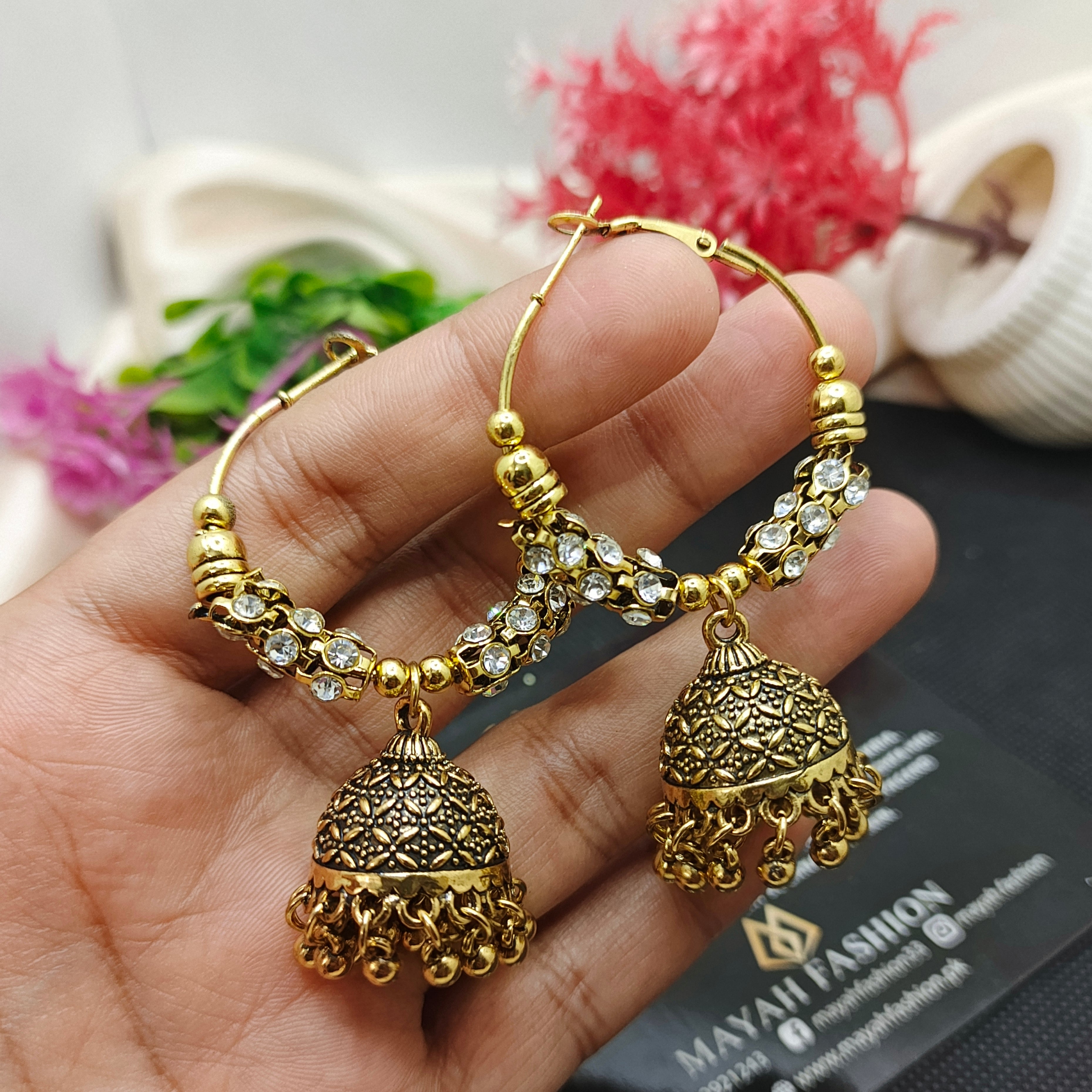 Bali Jhumka (antique Gold)