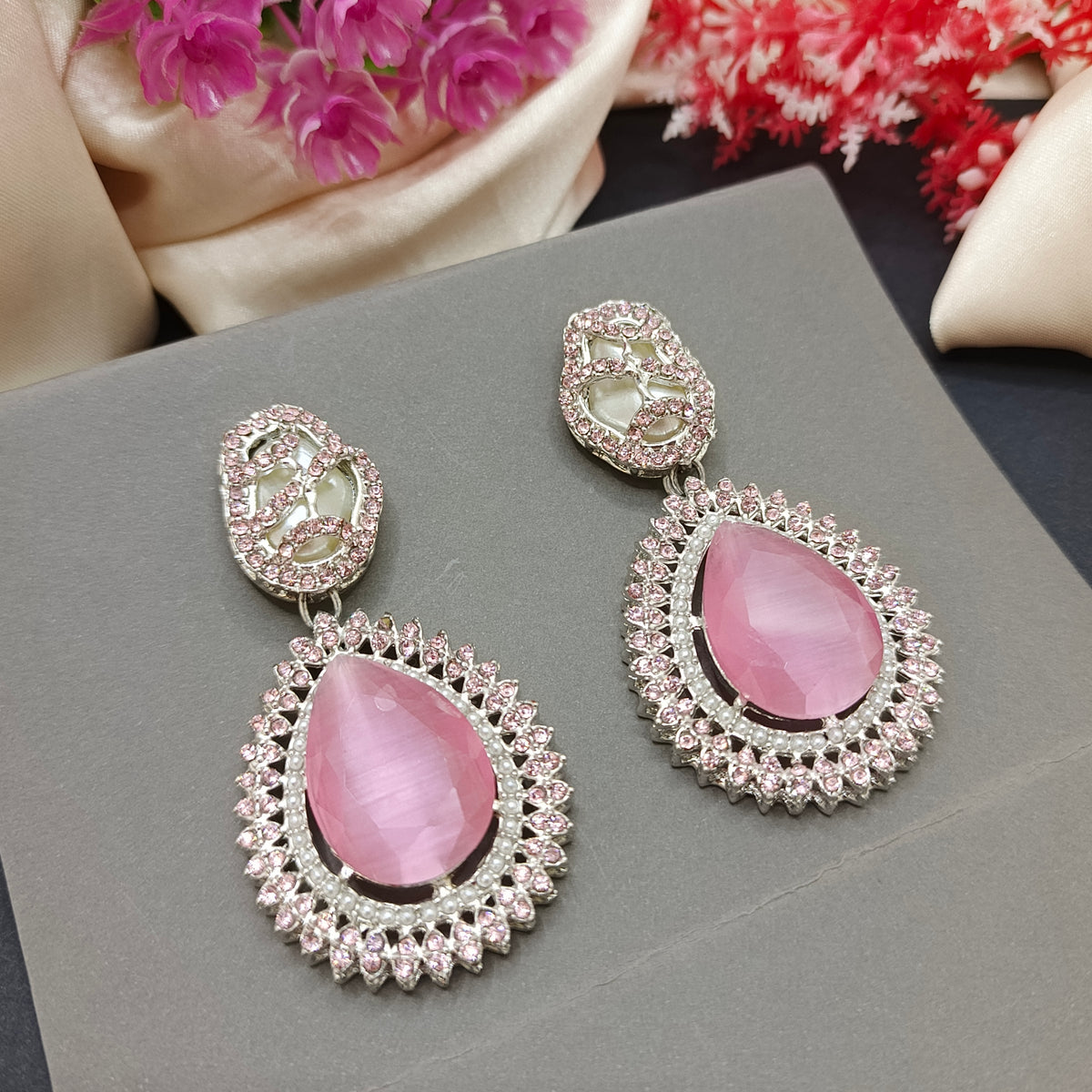 M.O.P Dublet Stone Earrings