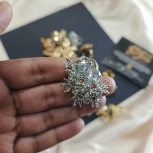 adjustable zircon ring