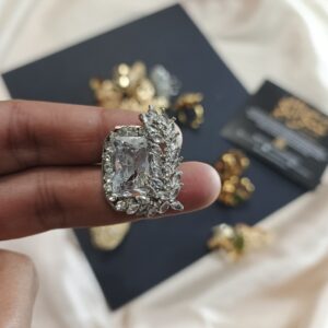 adjustable zircon ring