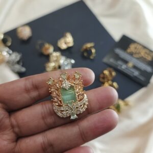 adjustable zircon ring